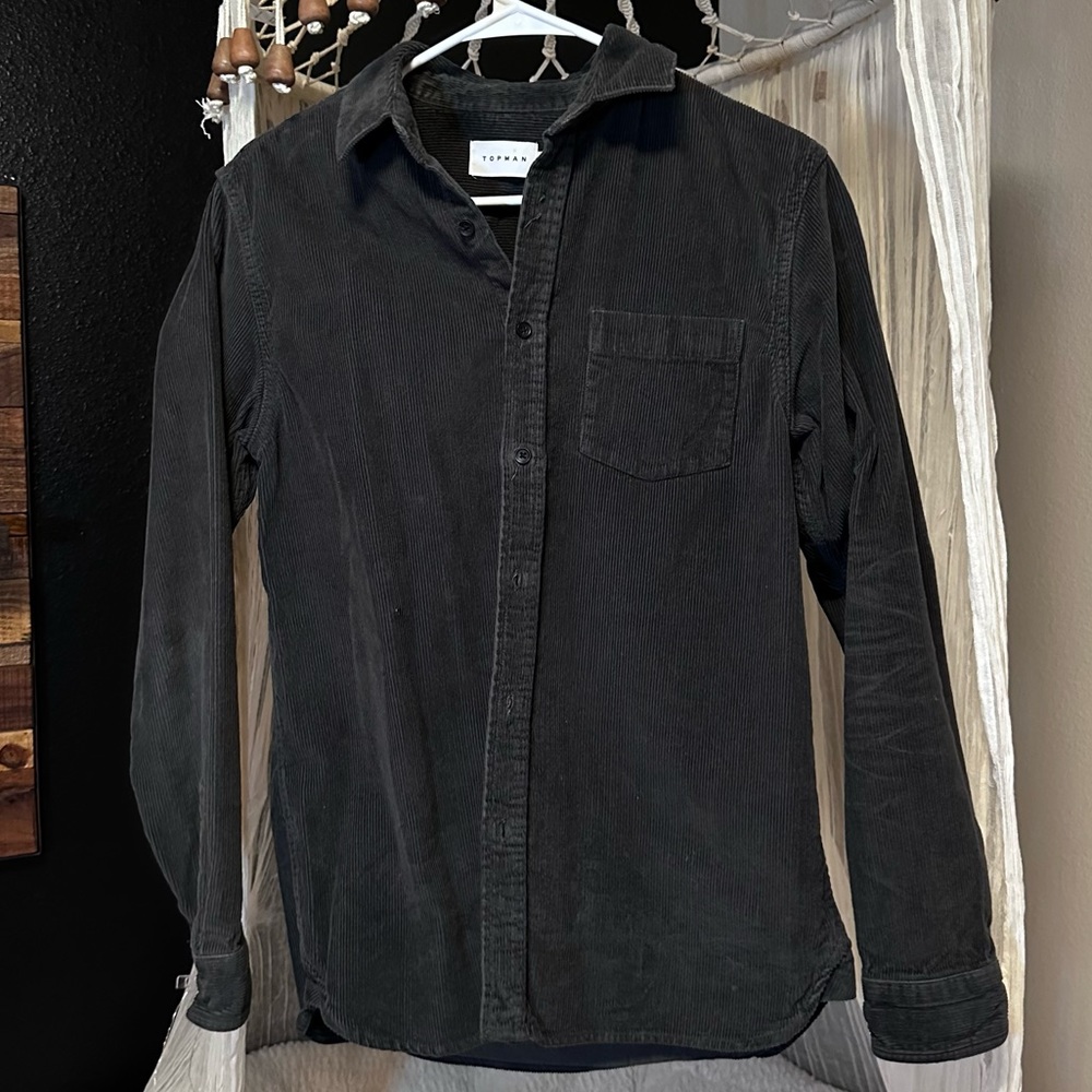 Grey Corduroy long sleeve